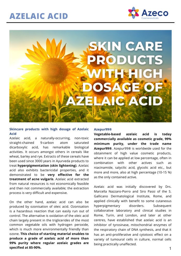 New publication: skincare products with…